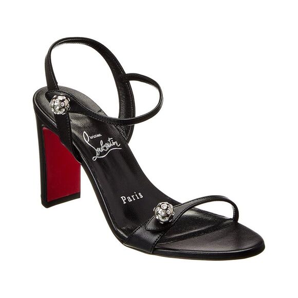 Christian Louboutin Shoes - Christian Louboutin Atmospheria 85 Leather Sandal, Black